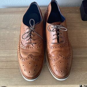 Cole Haan Tan Brogue Oxfords